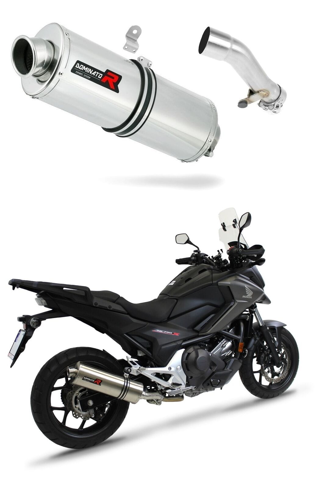 Honda NC 700 / 750 X 2012 - 2020 Exhaust Silencer Muffler OV + dB killer medium 20 m.