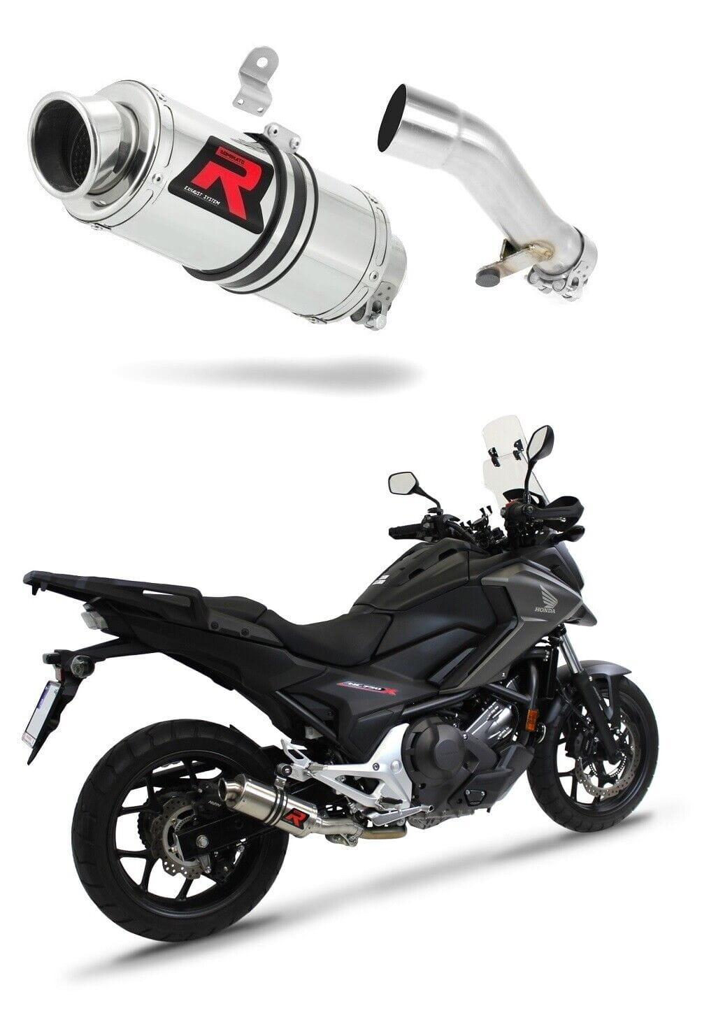 Honda NC 700 / 750 X 2012 - 2020 Exhaust Silencer Muffler GP1 + dB killer medium 20 m.