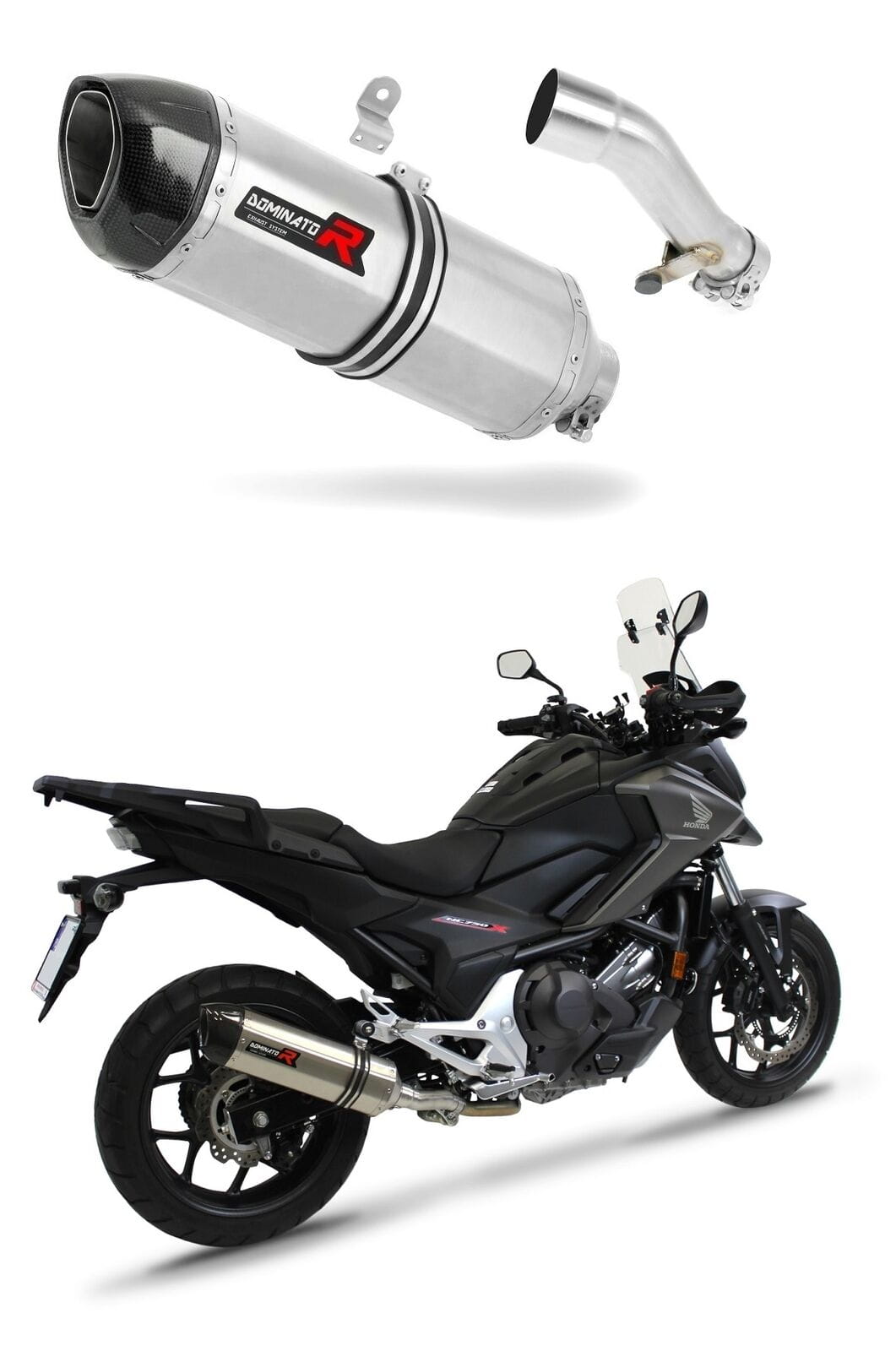 Honda NC 700 / 750 X 2012 - 2020 Exhaust Silencer Muffler HP1 + dB killer medium 20 m.