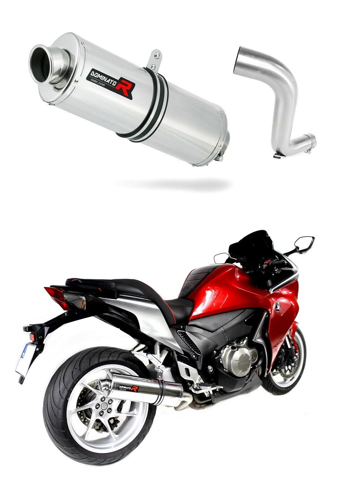 Honda VFR 1200 F 2010 - 2018 Exhaust Silencer Muffler OV + dB killer medium 20 m.