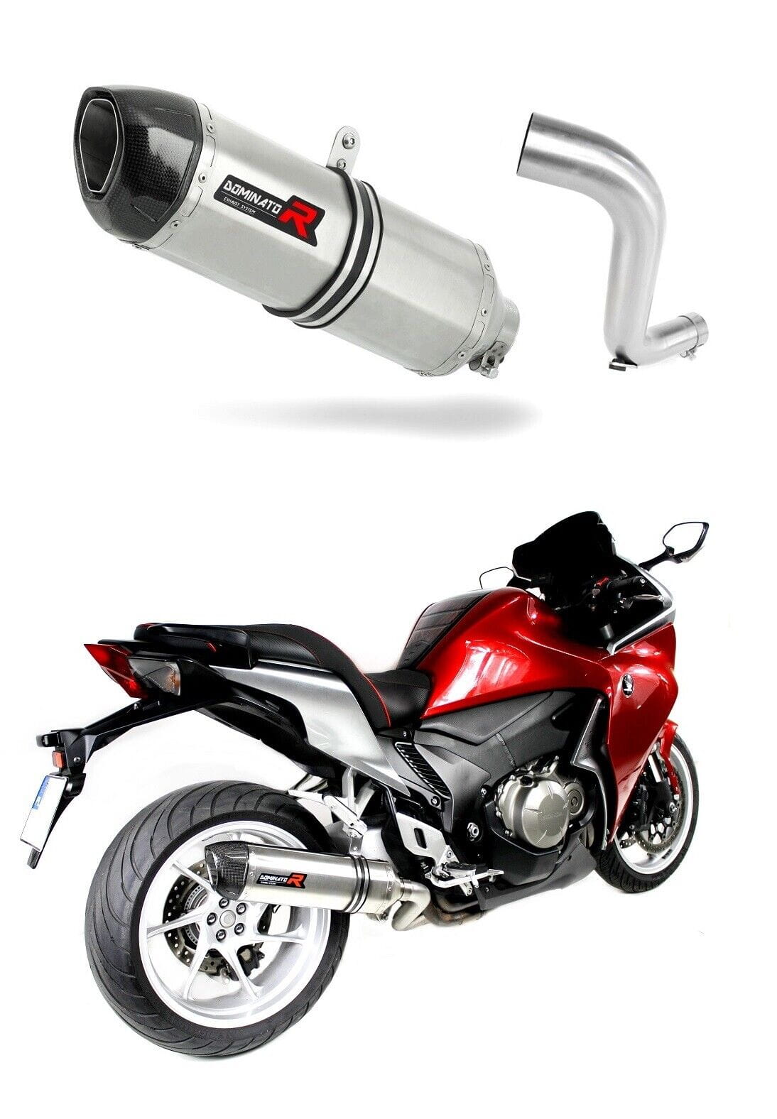 Honda VFR 1200 F 2010 - 2018 Exhaust Silencer Muffler HP1 + dB killer medium 20 m.