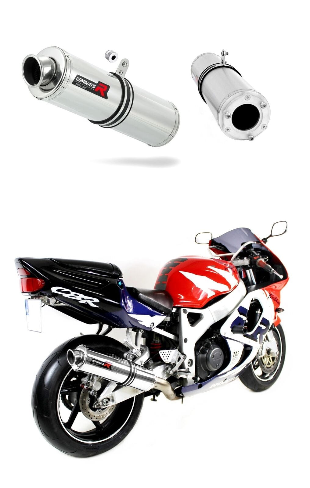 Honda CBR 900RR Fireblade SC33 1996 - 1999 Exhaust Silencer Muffler ST + dB killer medium 19 m.