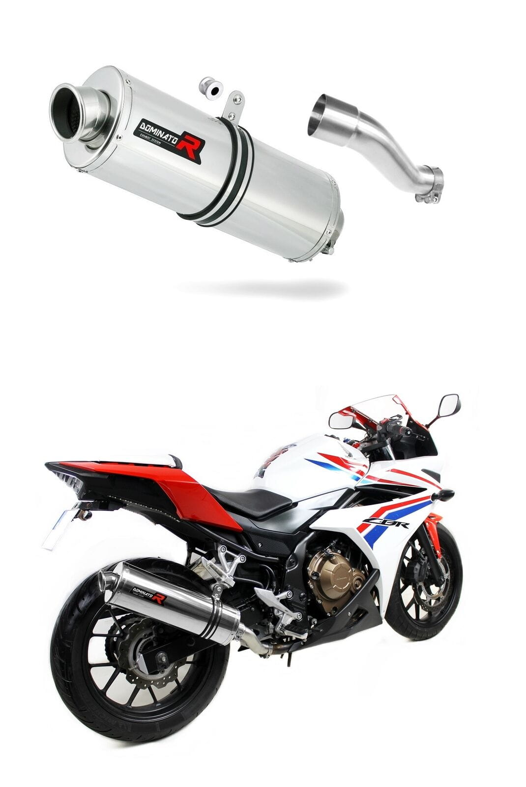 Honda CBR 500 R 2016 - 2024 Exhaust Silencer Muffler OV + dB killer medium 20 m.