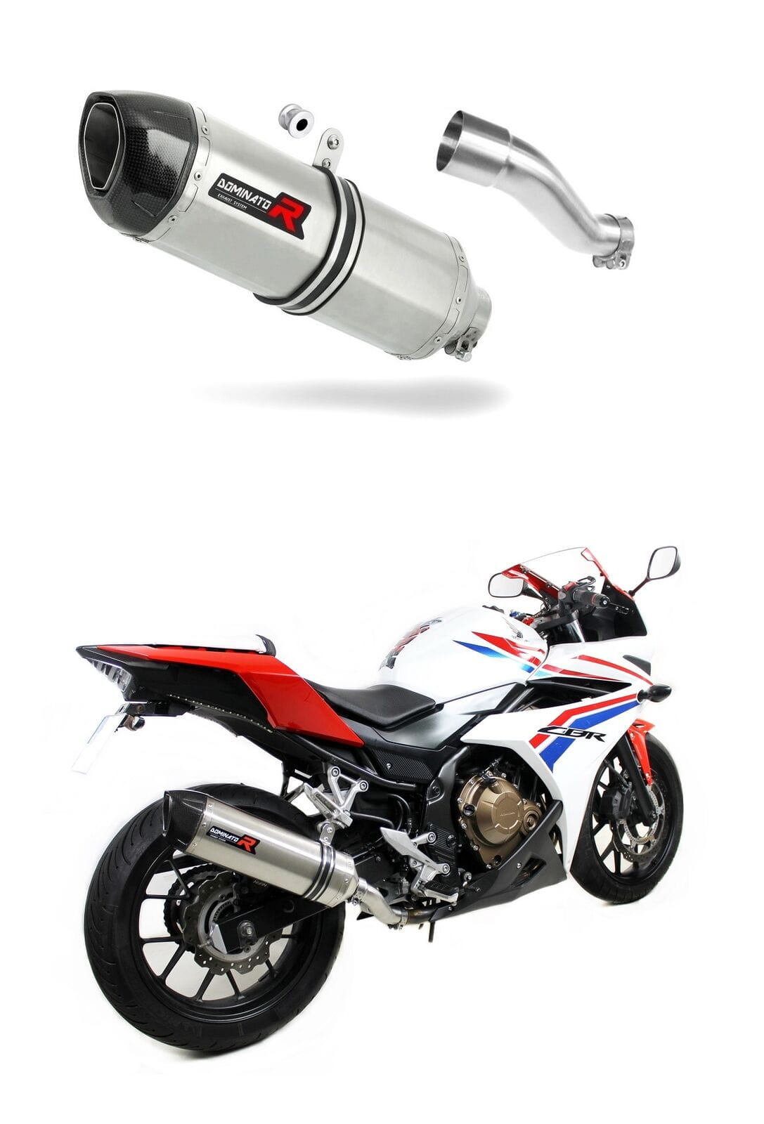 Honda CBR 500 R 2016 - 2024 Exhaust Silencer Muffler HP1 + dB killer medium 20 m.