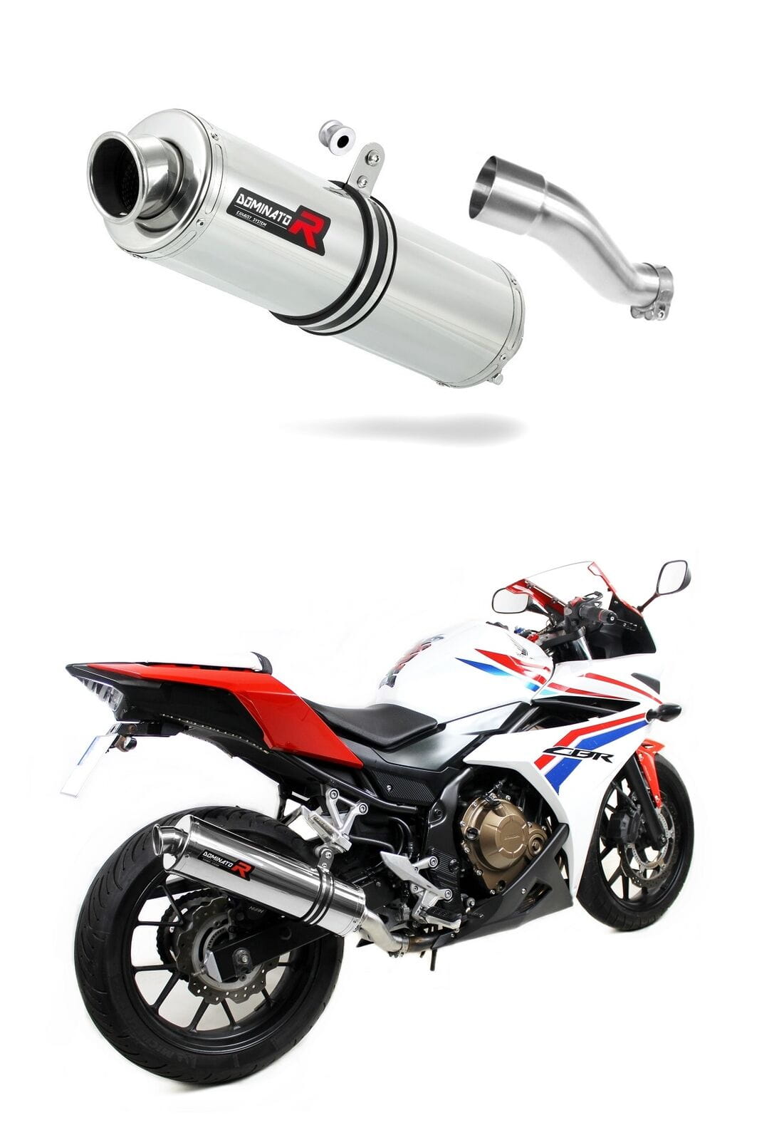 Honda CBR 500 R 2016 - 2024 Exhaust Silencer Muffler ST + dB killer medium 20 m.