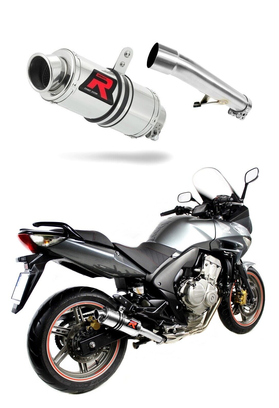 Honda CBF 600 2008 - 2013 Exhaust Silencer Muffler GP1 + dB killer medium 20 m.