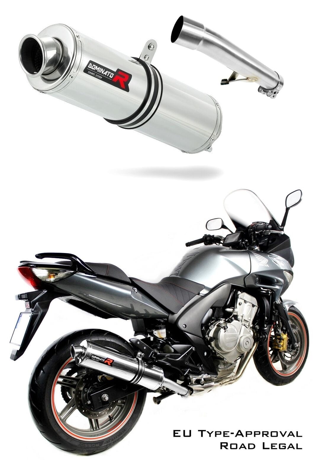 CBF 600 EU Approved Exhaust Silencer ROUND 2008 - 2013 20 m.