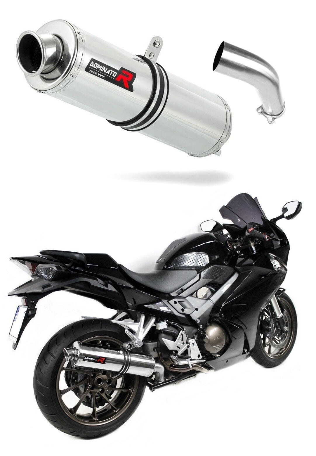 Honda VFR 800 F 2014 - 2019 Exhaust Silencer Muffler ST + dB killer medium 20 m.