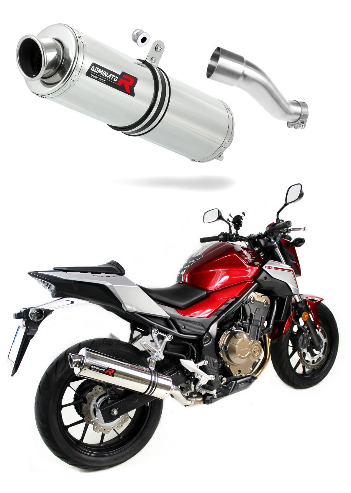 Honda CB 500 F 2016 - 2019 Exhaust Silencer Muffler ST + dB killer medium 20 m.
