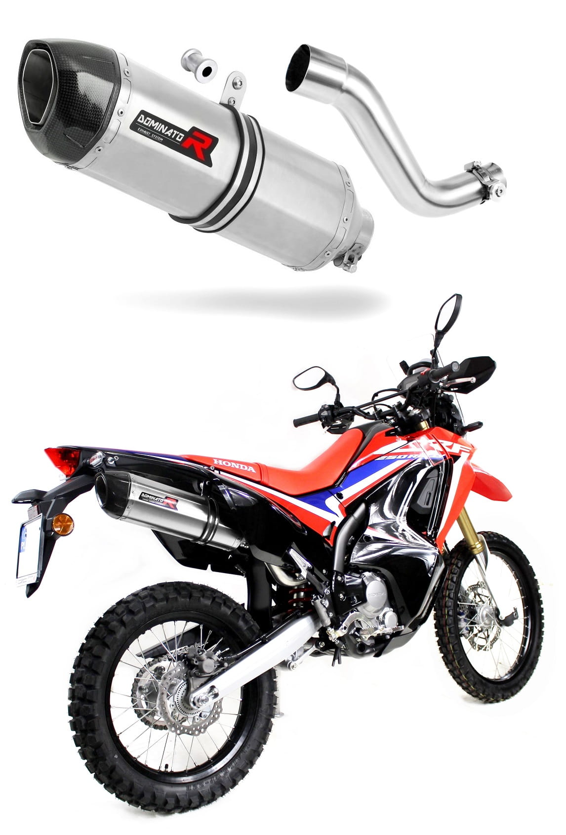 Honda CRF 250 Rally 2017 - 2019 Exhaust Silencer Muffler HP1 + dB killer medium 20 m.