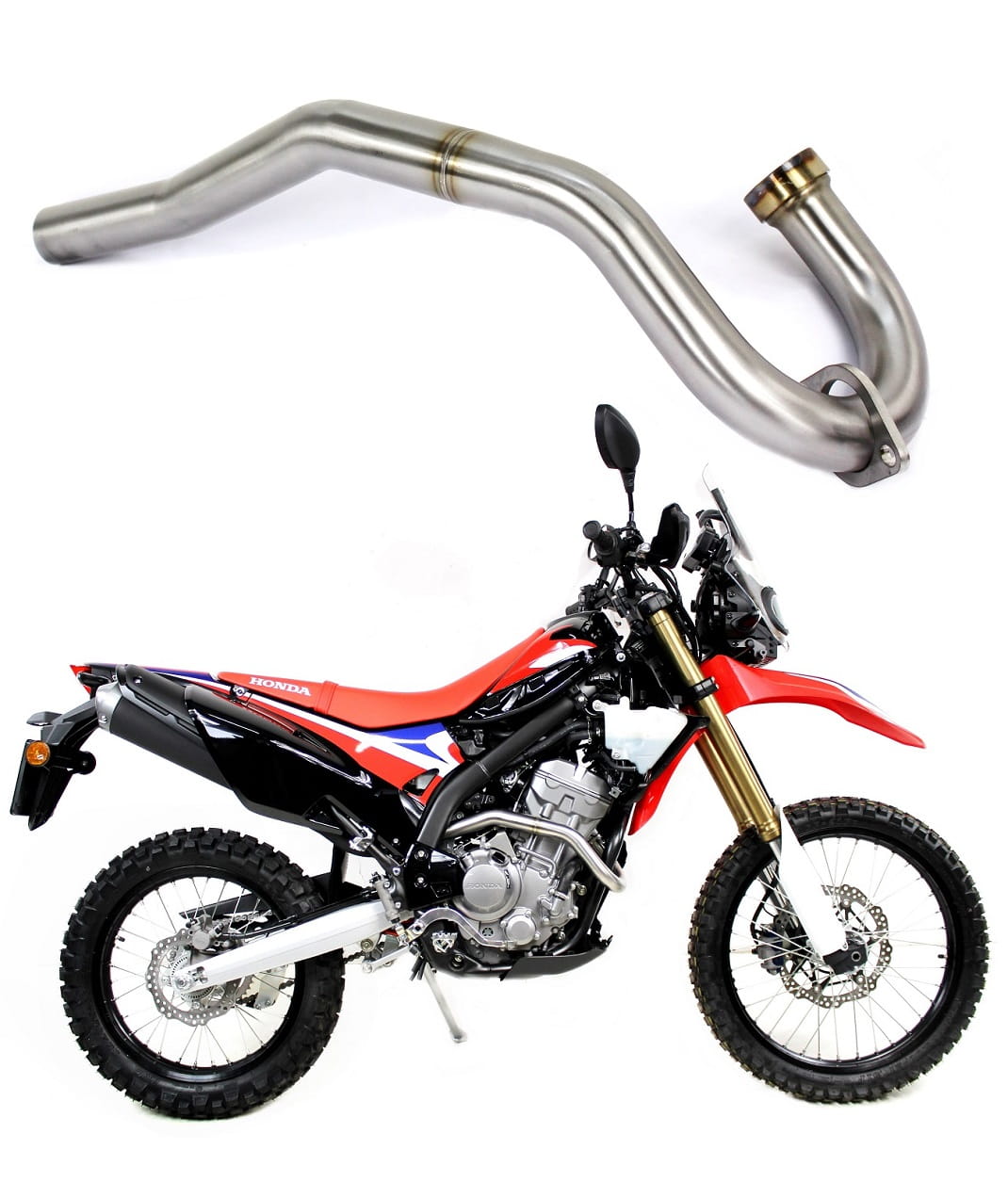 Dominator headers/collector for CRF 250 Rally Header pipe 2017-2019