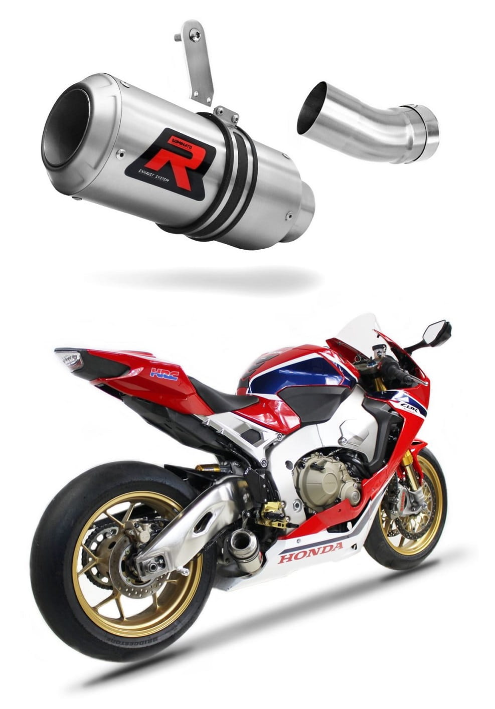 Honda CBR 1000RR 2017 - 2024 Exhaust Silencer Muffler GP + dB killer medium 20 m.