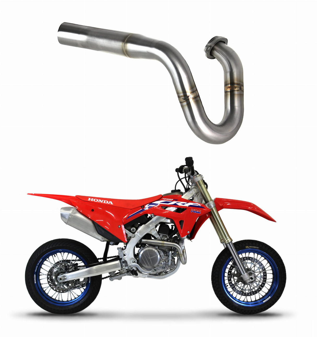 Dominator headers/collector for Honda CRF 450 R RX 2021 Head Pipe Header Collector 2021