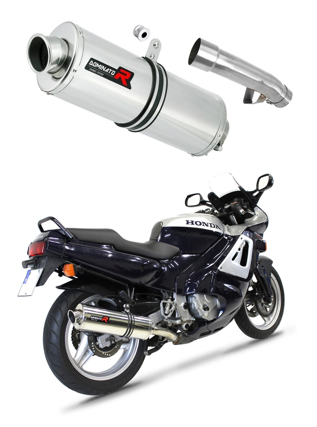 Honda CBR 600 F1 1987 - 1990 Exhaust Silencer Muffler OV + dB killer medium 19 m.