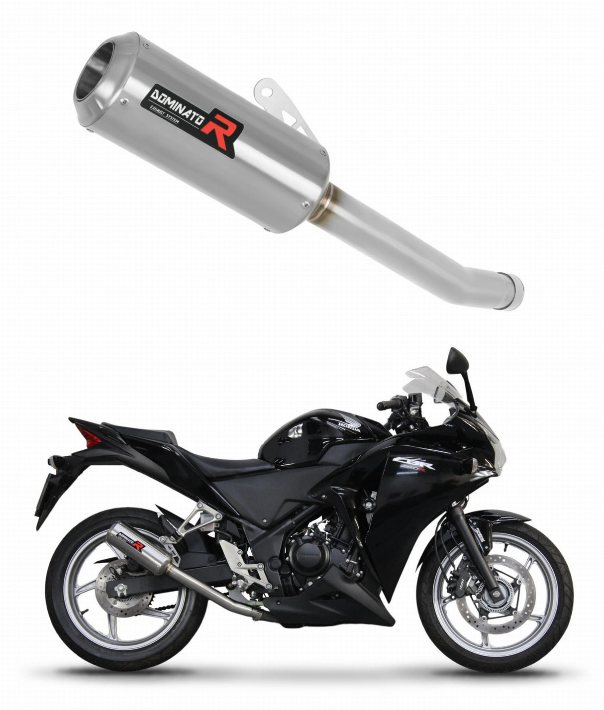 Honda CBR 250 R 2011 - 2013 Exhaust Silencer Muffler GP + dB killer medium 20 m.