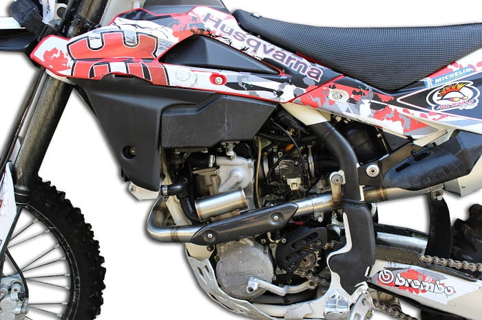 Dominator headers/collector for Husqvarna TXC 310 R Header pipe with PowerBomb 2013-2014