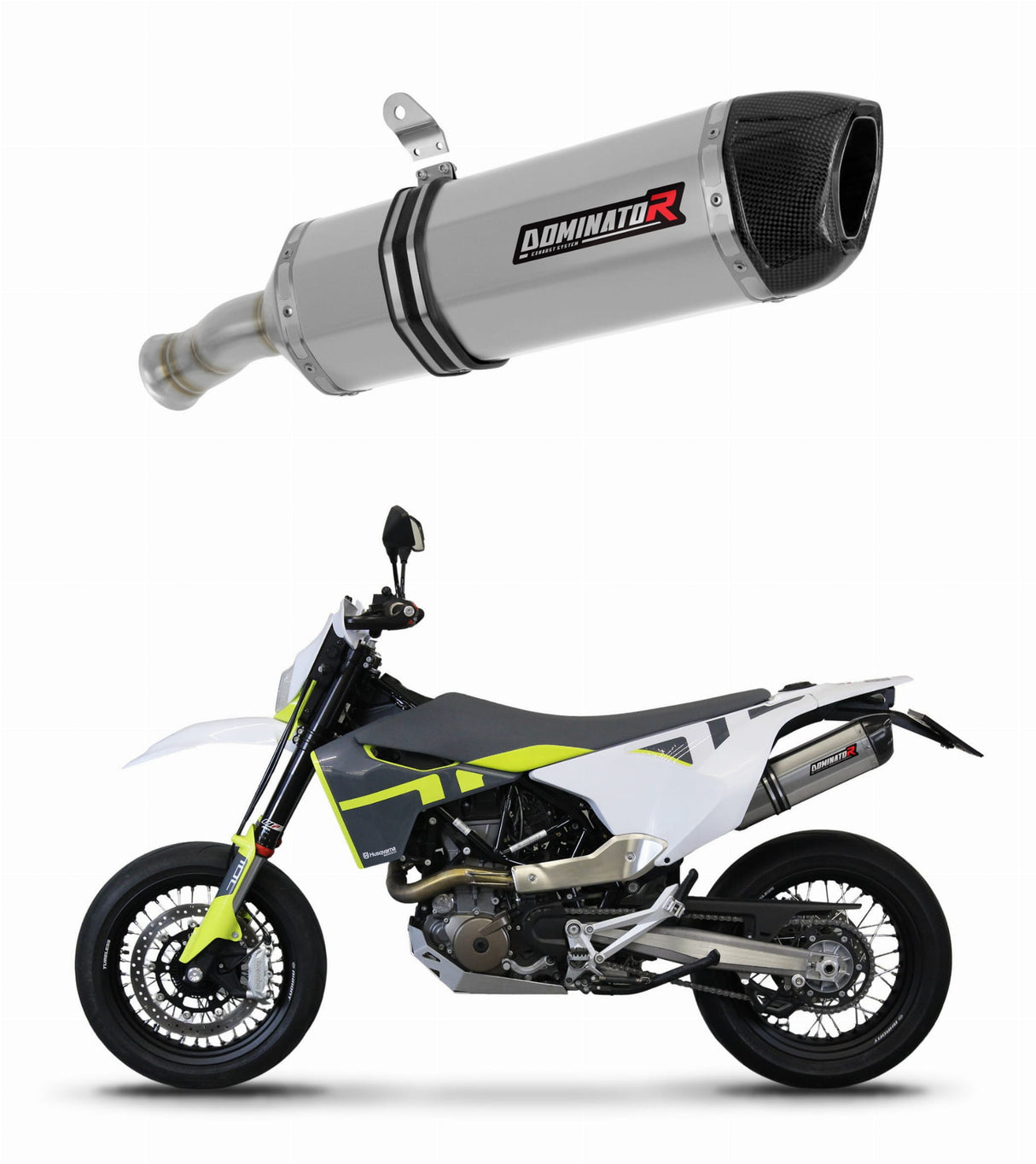 Husqvarna 701 ENDURO 2021 - 2023 Exhaust Silencer Muffler HP1 + dB killer 20 m.