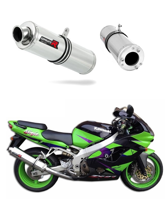 Kawasaki ZX9R 1998 - 2002 Exhaust Silencer Muffler ST + dB killer medium 19 m.