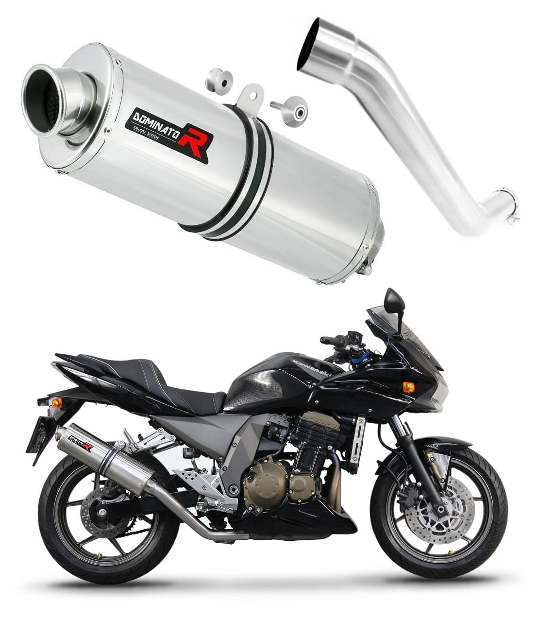 Kawasaki Z750 2004 - 2006 Exhaust Silencer Muffler OV + dB killer medium 20 m.