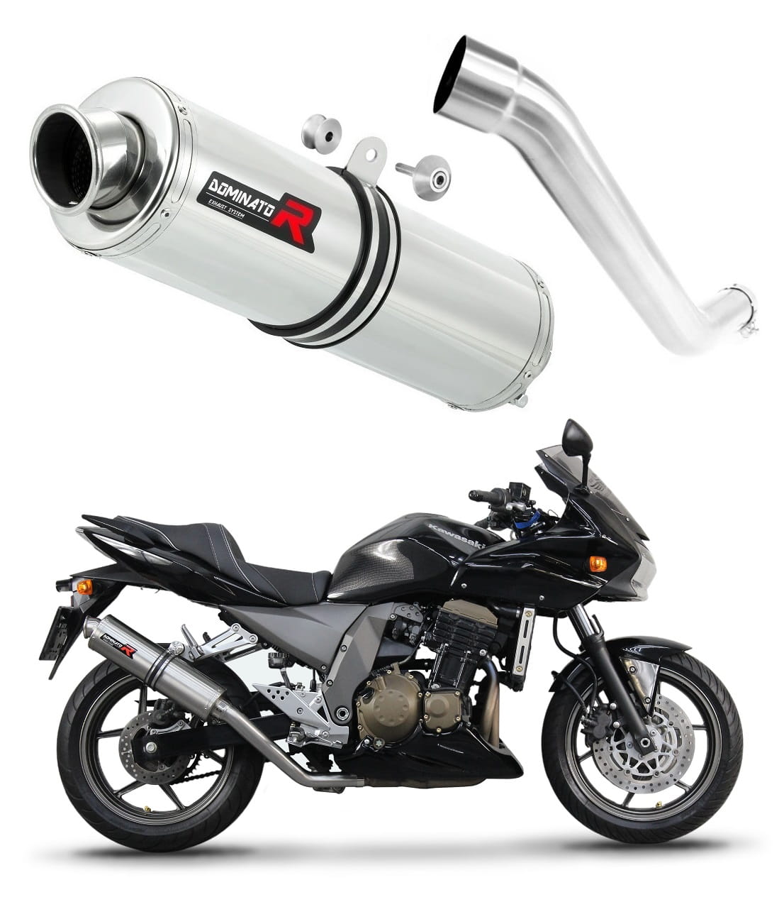 Kawasaki Z750 2004 - 2006 Exhaust Silencer Muffler ST + dB killer medium 20 m.