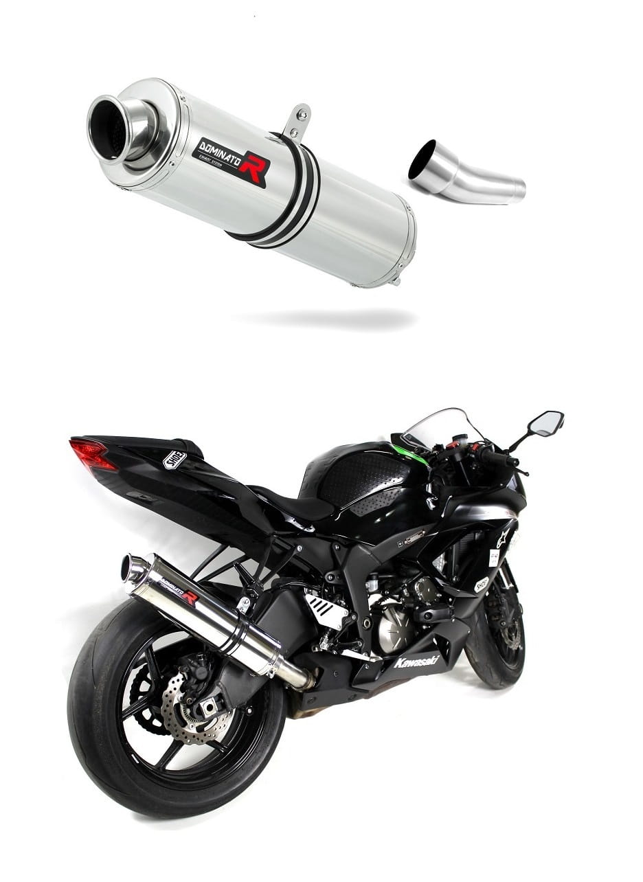 Kawasaki ZX6R 636 2009 - 2024 Exhaust Silencer Muffler ST + dB killer medium 20 m.