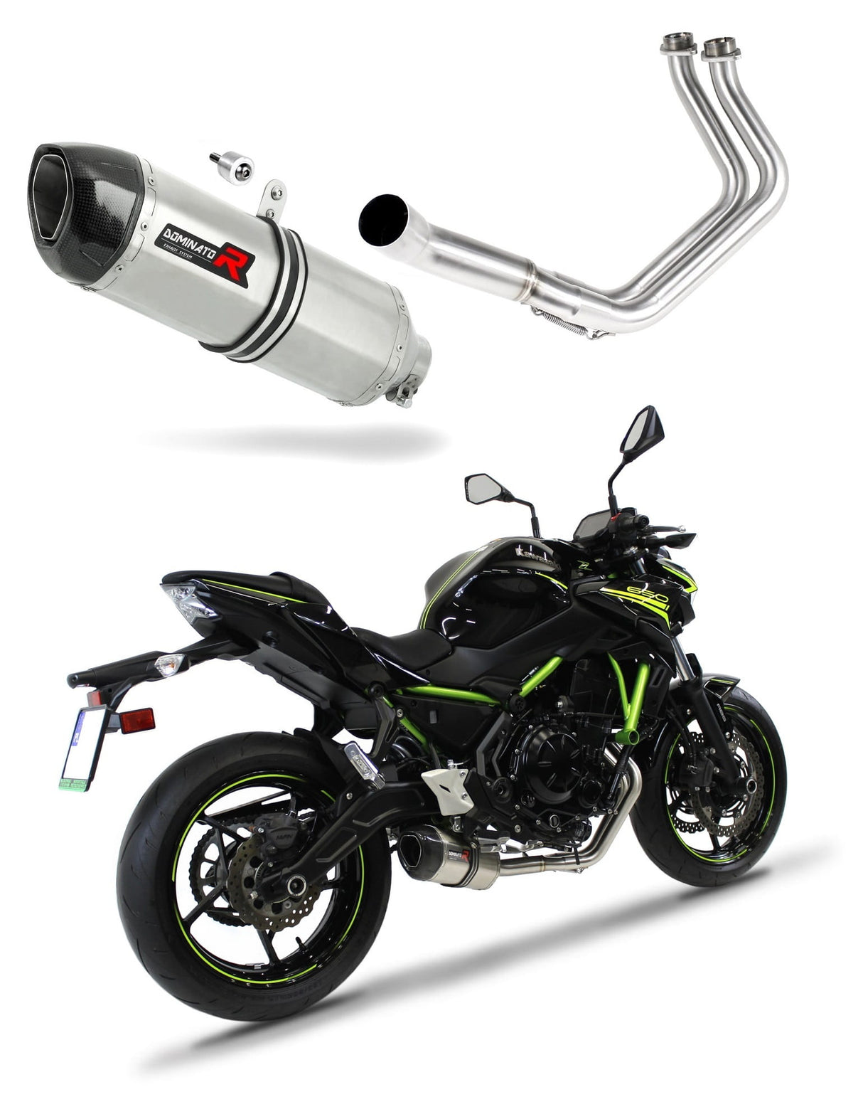 Z650 Exhaust FULL SYSTEM Silencer HP1 2017 - 2023 + dB killer 20 m.