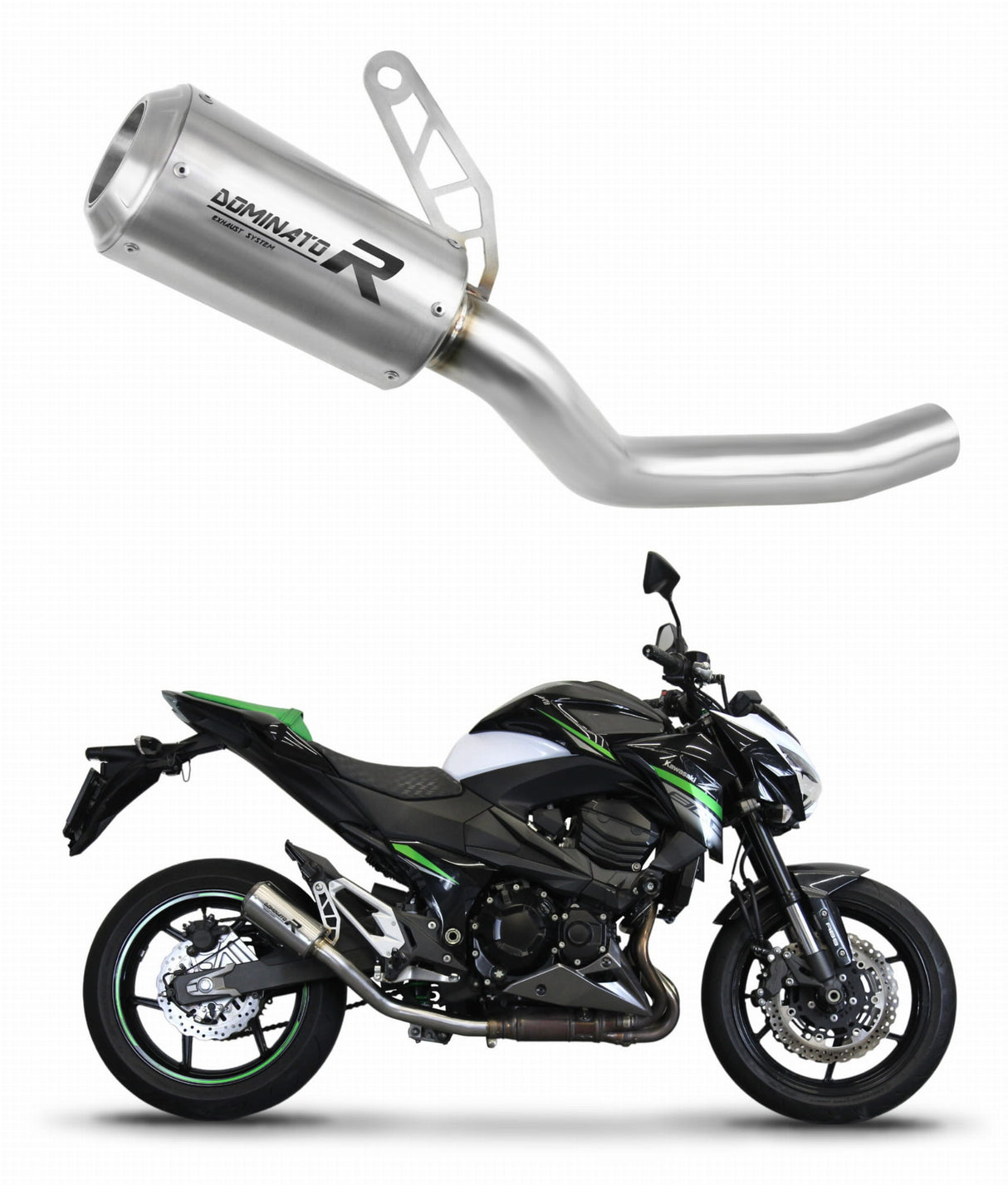 Kawasaki Z800 2013 - 2016 Exhaust Silencer Muffler GPS + dB killer medium 20 m.