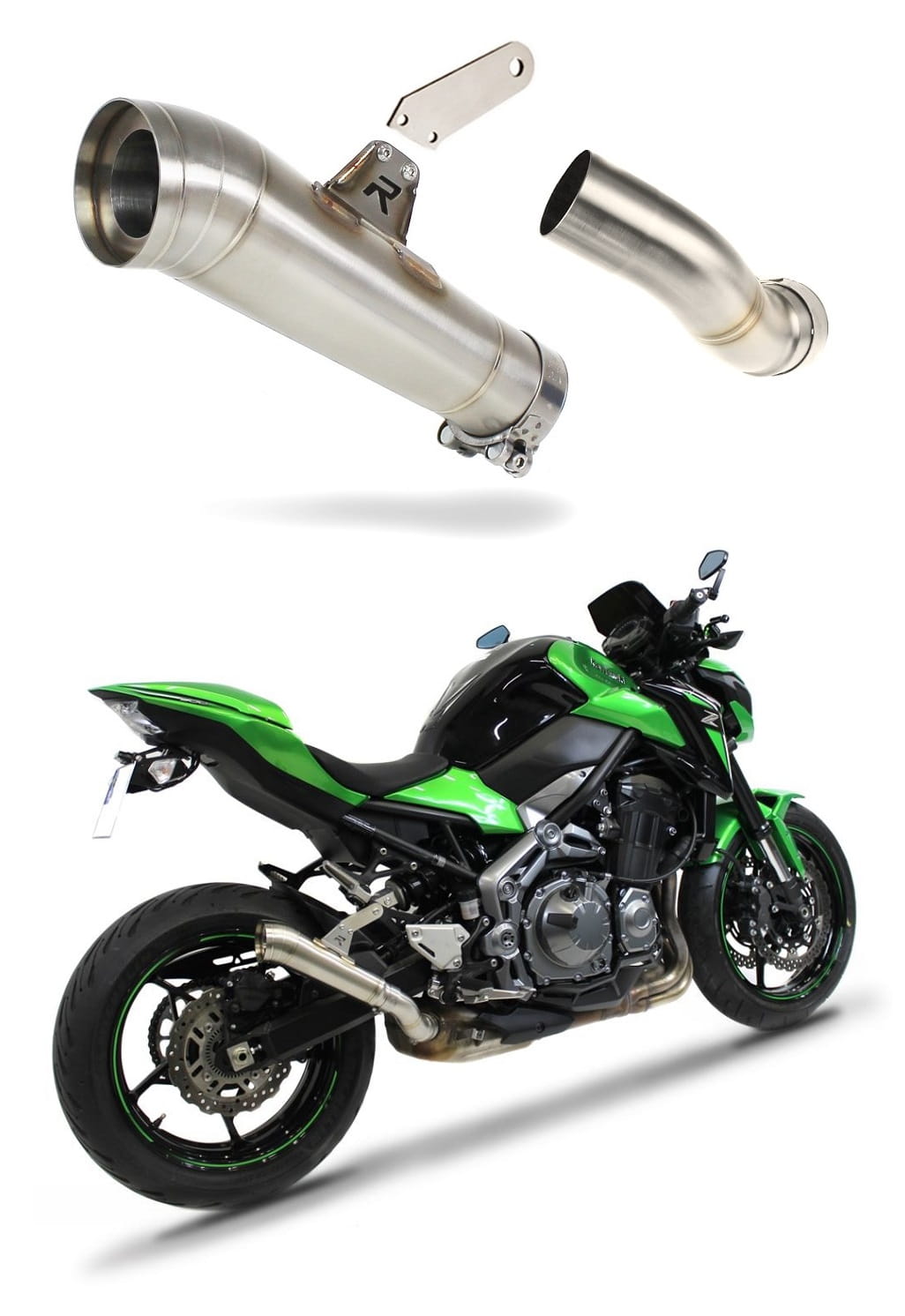 Kawasaki Z900 2017 - 2019 Exhaust Silencer Muffler GP2 + dB killer medium 20 m.