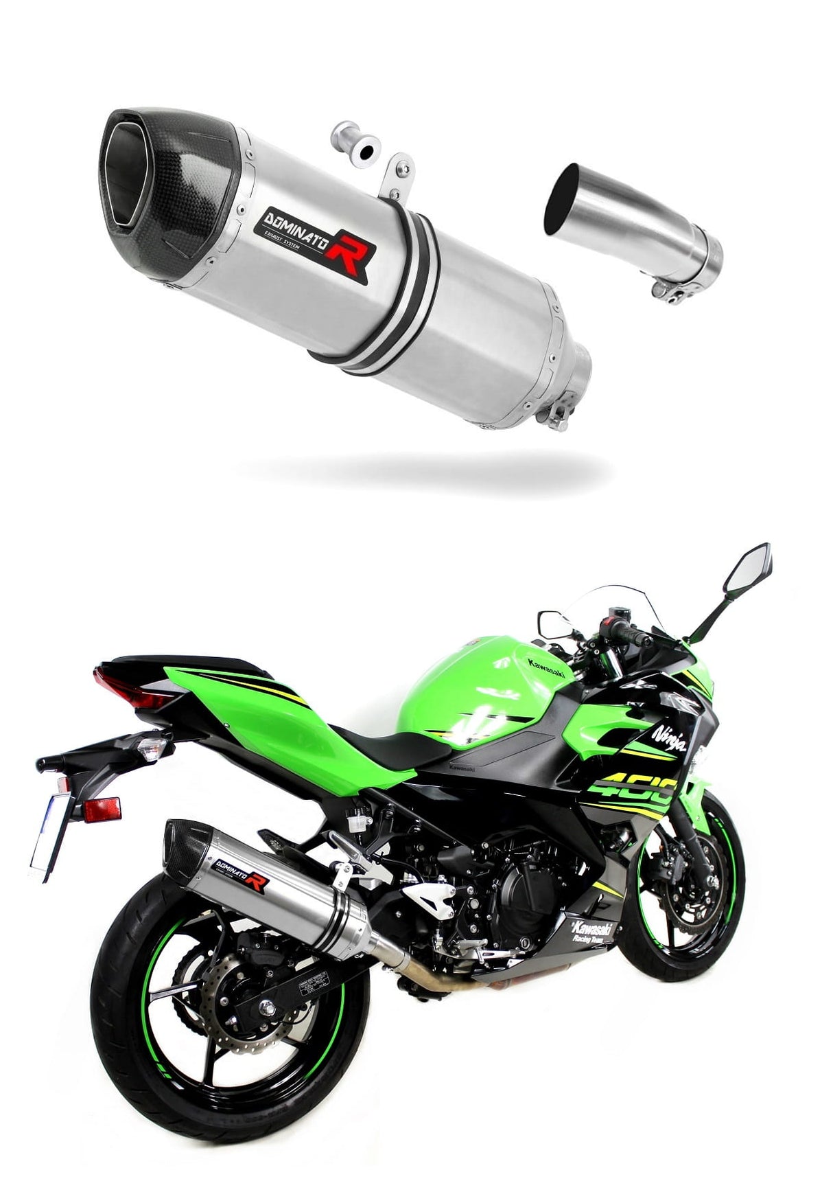 Kawasaki NINJA 400 2018-2023 Exhaust Silencer Muffler HP1 + dB killer medium 20 m.