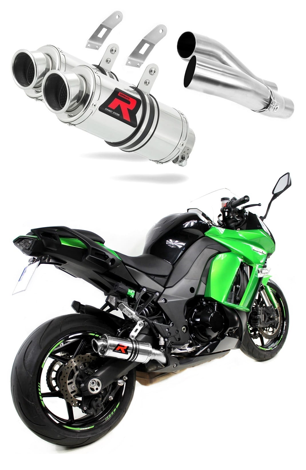 Kawasaki Z1000SX 2010 - 2013 Exhaust Silencer Muffler GP1 + dB killer medium 20 m.