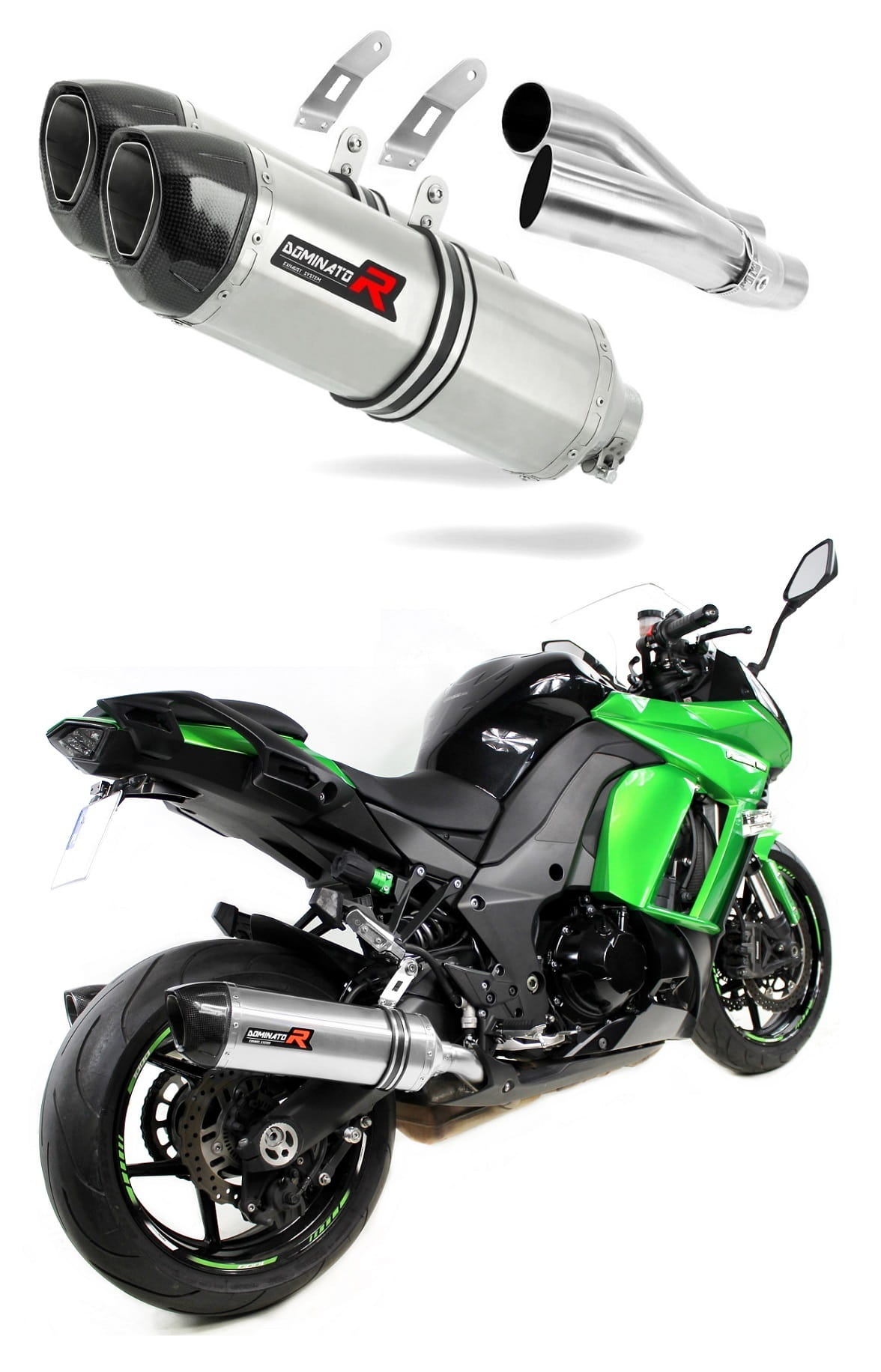 Kawasaki Z1000 SX 2014 - 2016 Exhaust Silencer Muffler HP1 + dB killer medium 20 m.