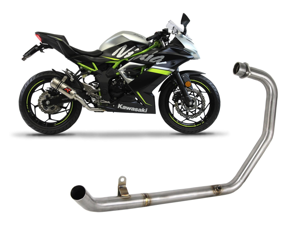 Dominator headers/collector for Ninja 125 / Z125 Header pipe collector manifold 2019-2023