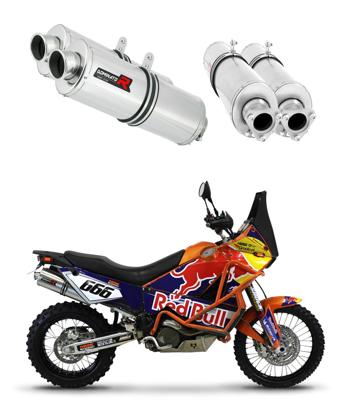 KTM 990 Adventure 2007 - 2012 Exhaust Silencer Muffler OV + dB killer medium 20 m.