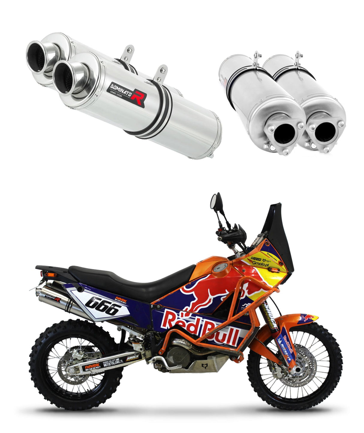 KTM 990 Adventure 2007 - 2012 Exhaust Silencer Muffler ST + dB killer medium 20 m.