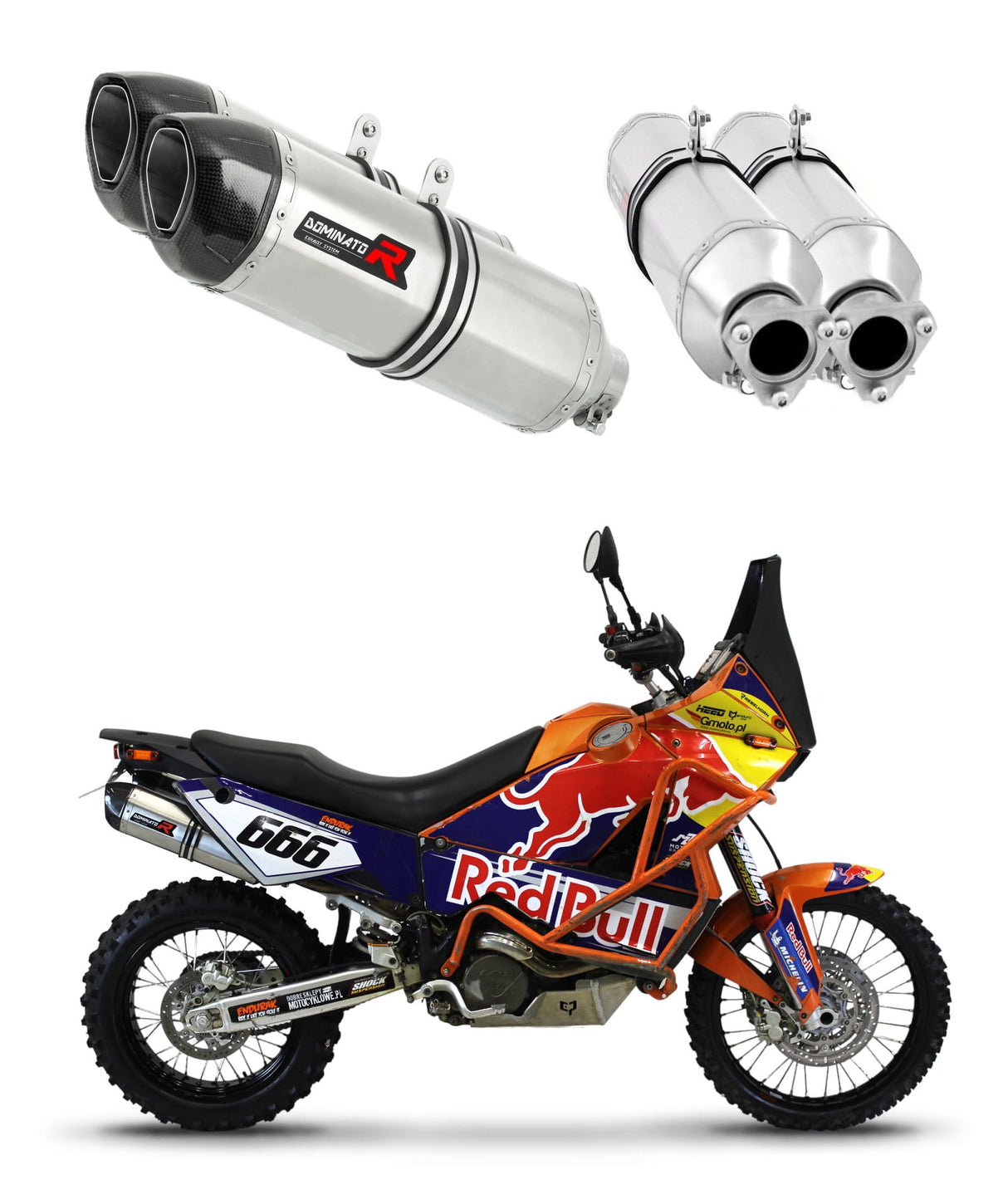 KTM 950 Adventure Exhaust Silencer Muffler HP1 + dB killer medium