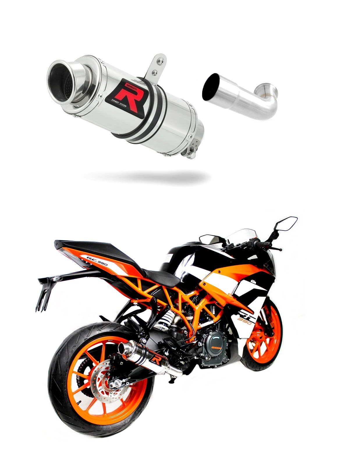 KTM RC 390 2017 - 2020 Exhaust Silencer Muffler GP1 + dB killer medium 20 m.