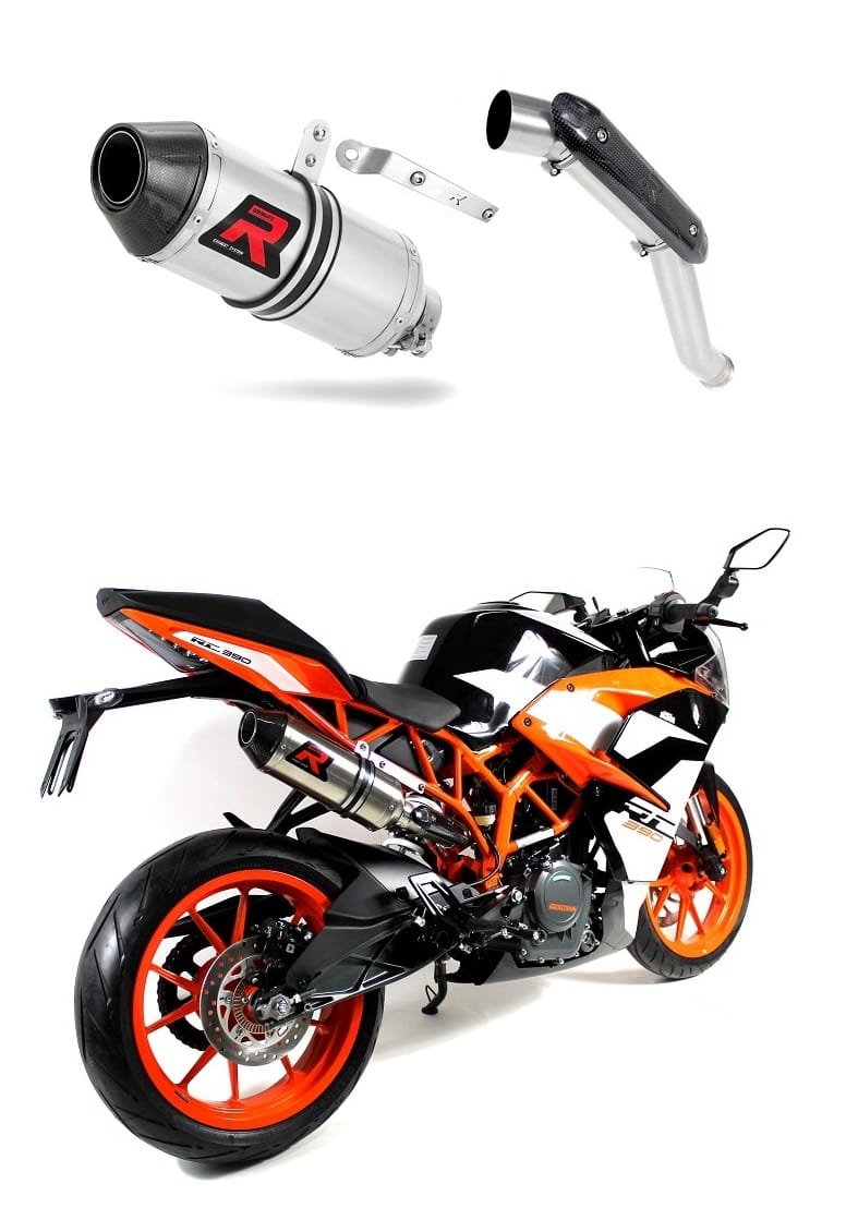KTM RC 390 2017 - 2020 HI Level Exhaust Silencer Muffler HP3 + dB killer medium 20 m.