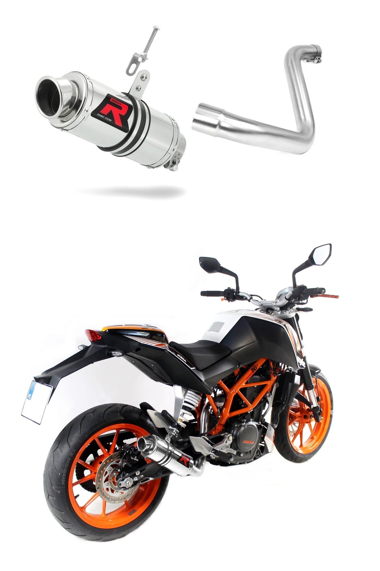 KTM 390 Duke 2013 - 2016 Exhaust Silencer Muffler GP1 + dB killer medium 20 m.