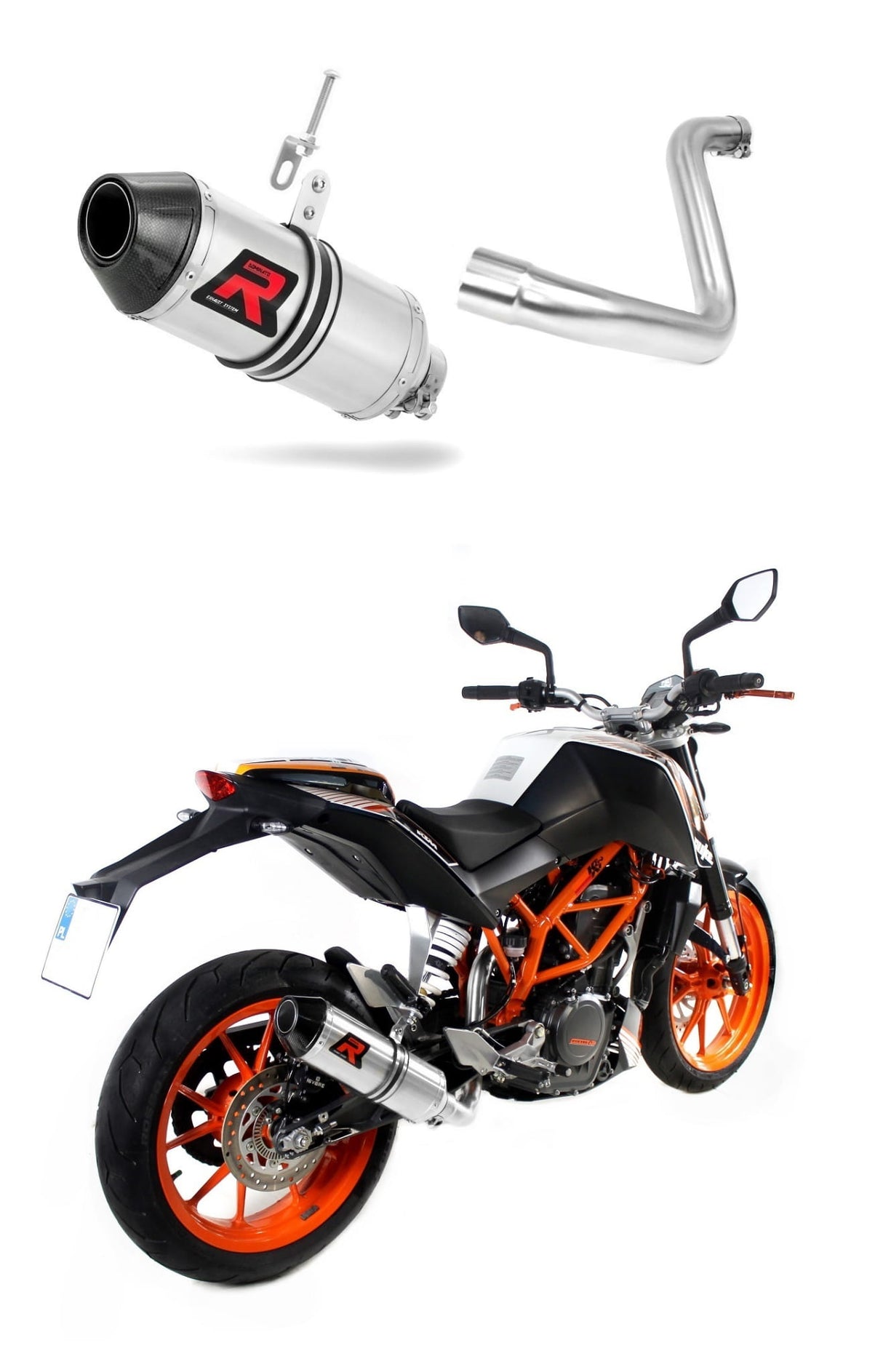 KTM 390 Duke 2013 - 2016 Exhaust Silencer Muffler HP3 + dB killer medium 20 m.