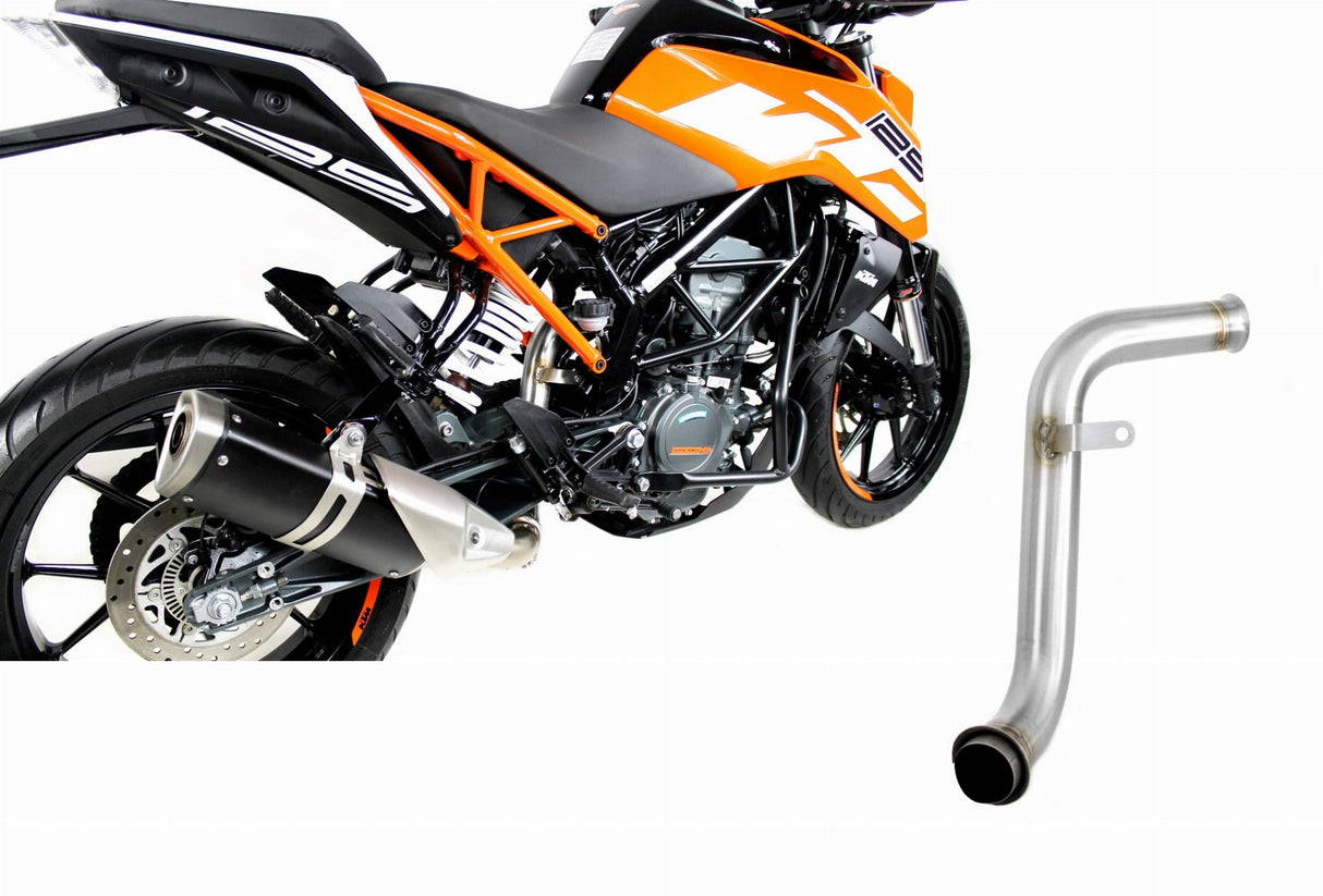 Dominator decat / link pipe for KTM 125 DUKE Cat Eliminator 2017-2020 (race use)