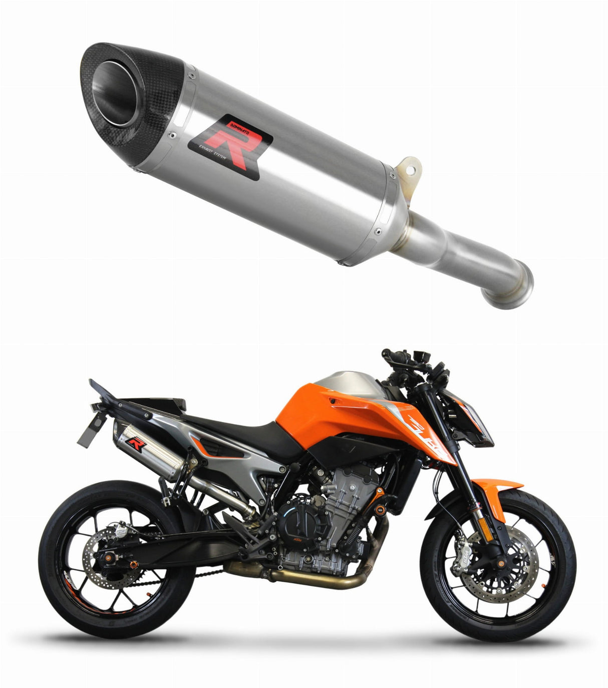 KTM 790 Duke 2018 - 2023 Exhaust Silencer Muffler HP8 + dB killer medium 20 m.