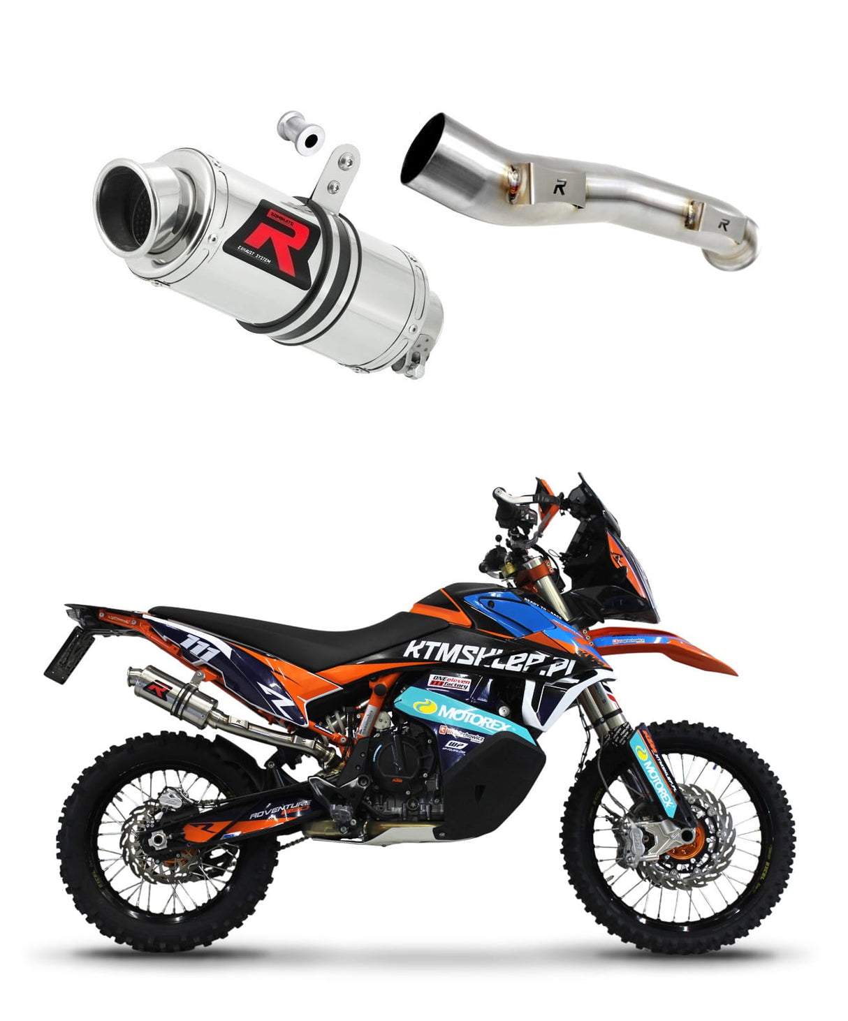 KTM 790 Adventure 2019 - 2023 Exhaust Silencer Muffler GP1 + dB killer medium 20 m.