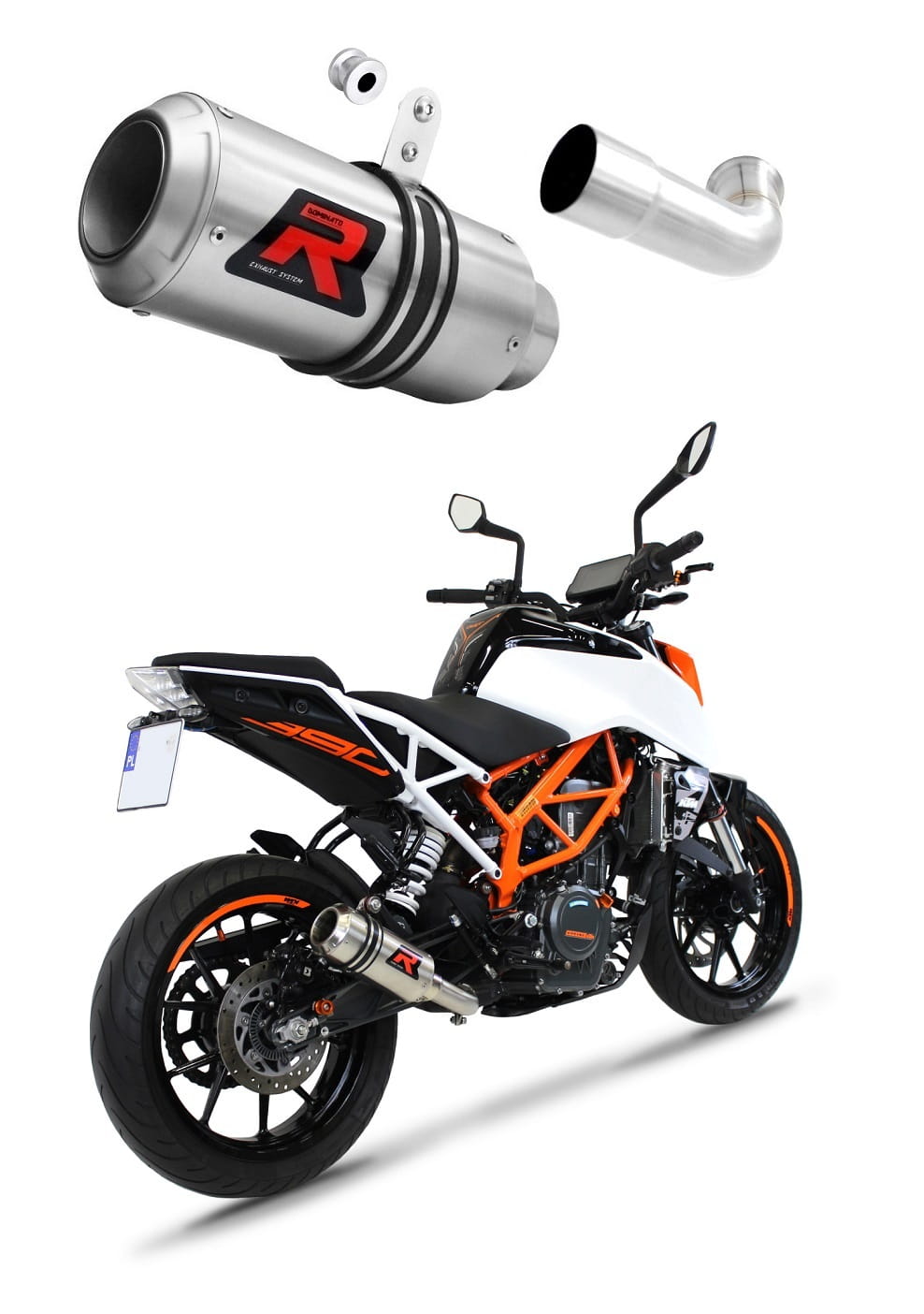 KTM 390 Duke 2017 - 2020 Exhaust Silencer Muffler GP + dB killer medium 20 m.