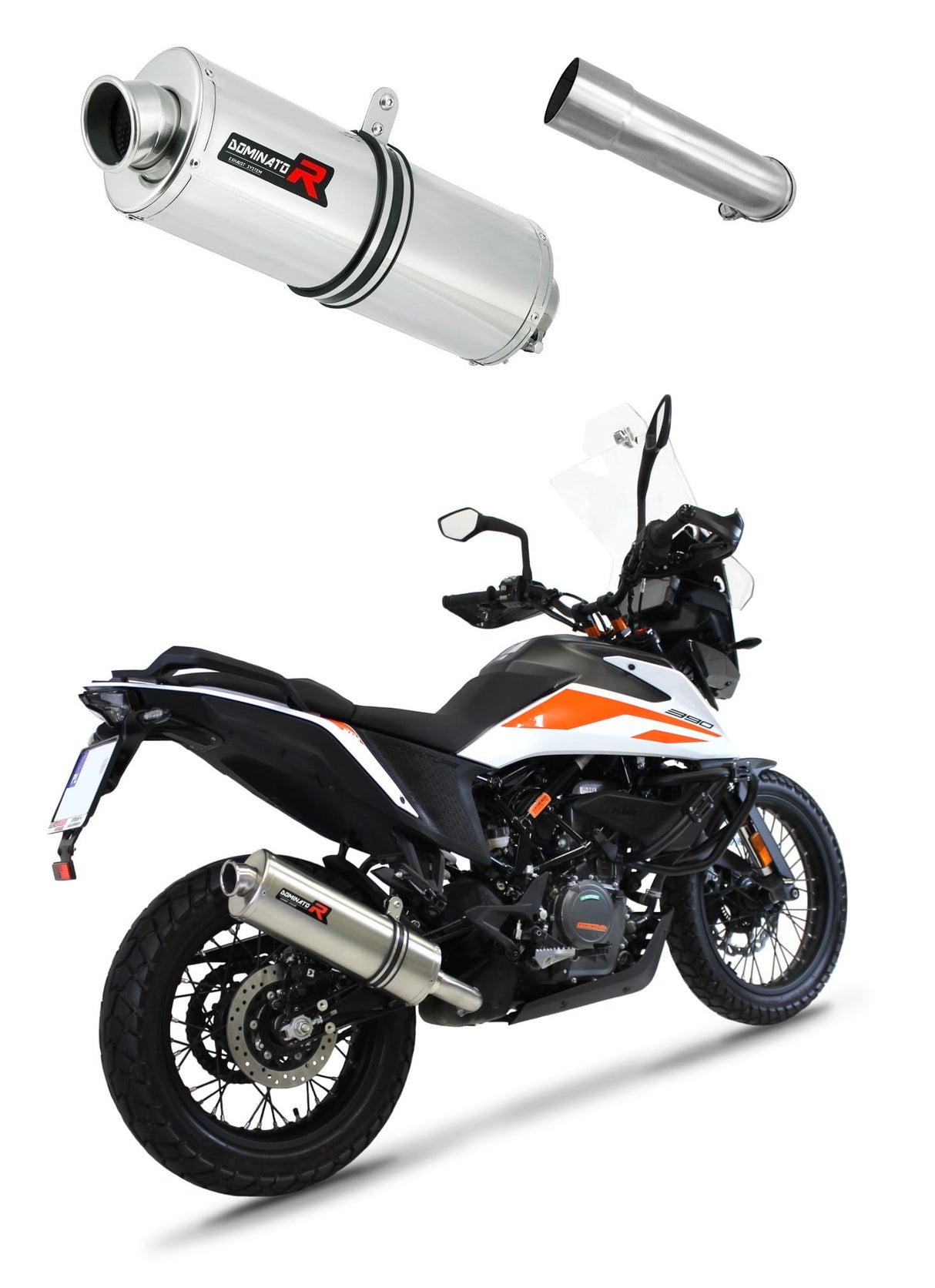 KTM 390 Adventure 2020 - 2024 Exhaust Silencer Muffler OV + dB killer medium 20 m.