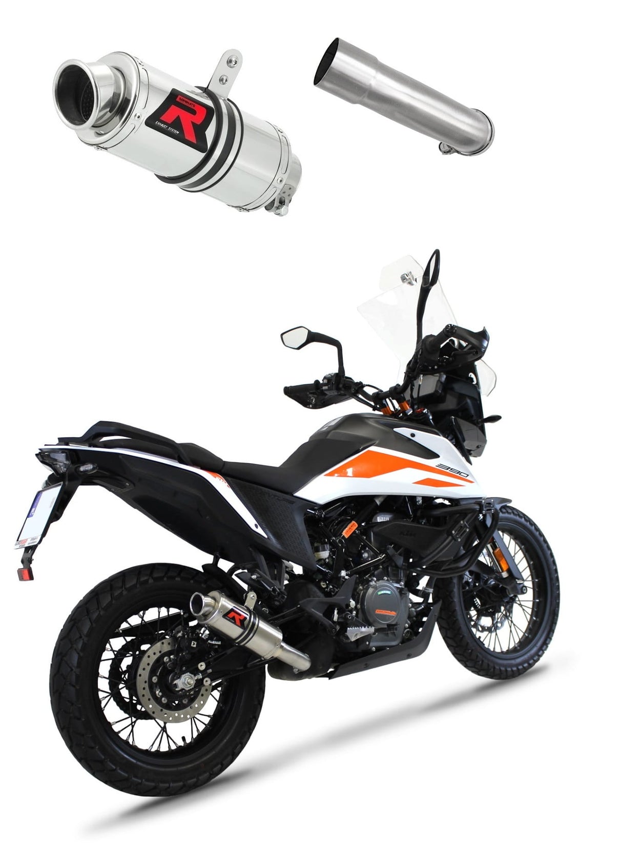 KTM 390 Adventure 2020 - 2024 Exhaust Silencer Muffler GP1 + dB killer medium 20 m.