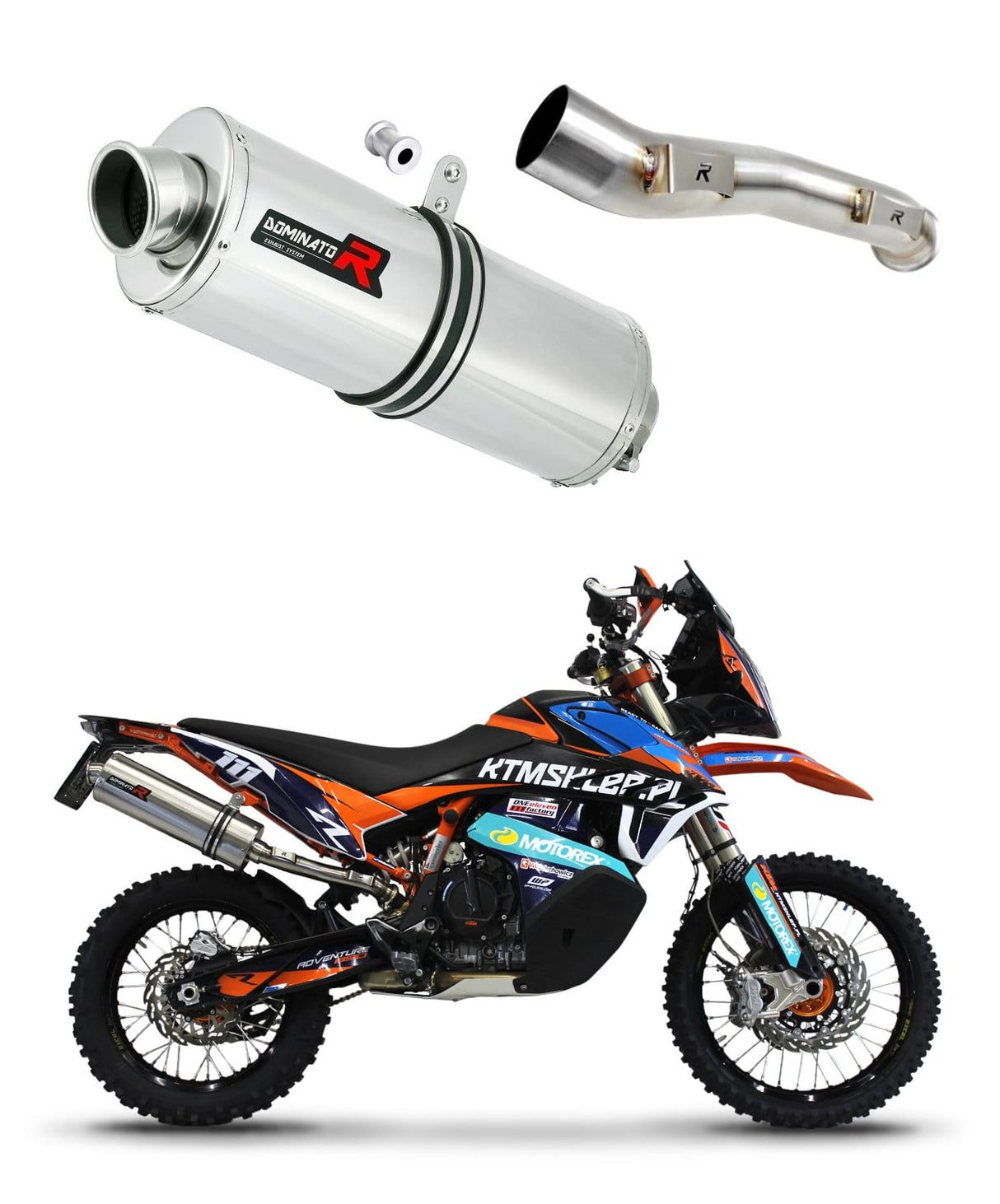 KTM 890 Adventure 2021 - 2023 Exhaust Silencer Muffler OV + dB killer medium 20 m.