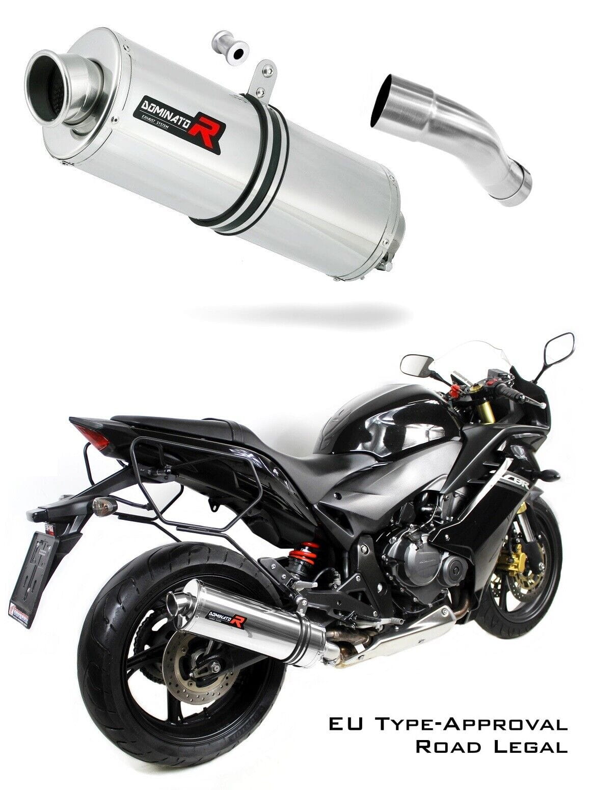 CBR 600 F EU Approved Exhaust Silencer OVAL 2011 - 2015 20 m.