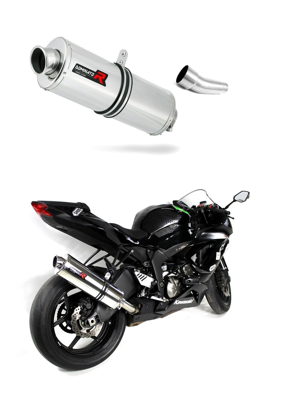 Kawasaki ZX6R 636 2009 - 2024 Exhaust Silencer Muffler OV + dB killer medium 20 m.