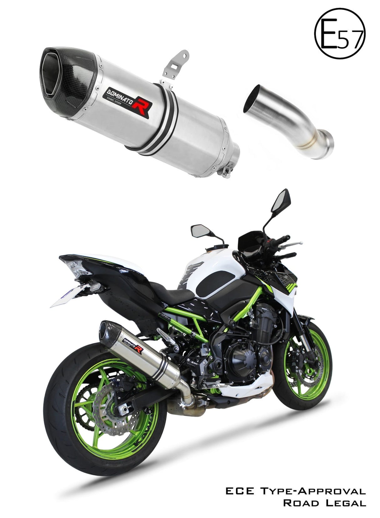 Kawasaki Z 900 2020 - 2024 EU Approved Exhaust Silencer HP1 20 m.