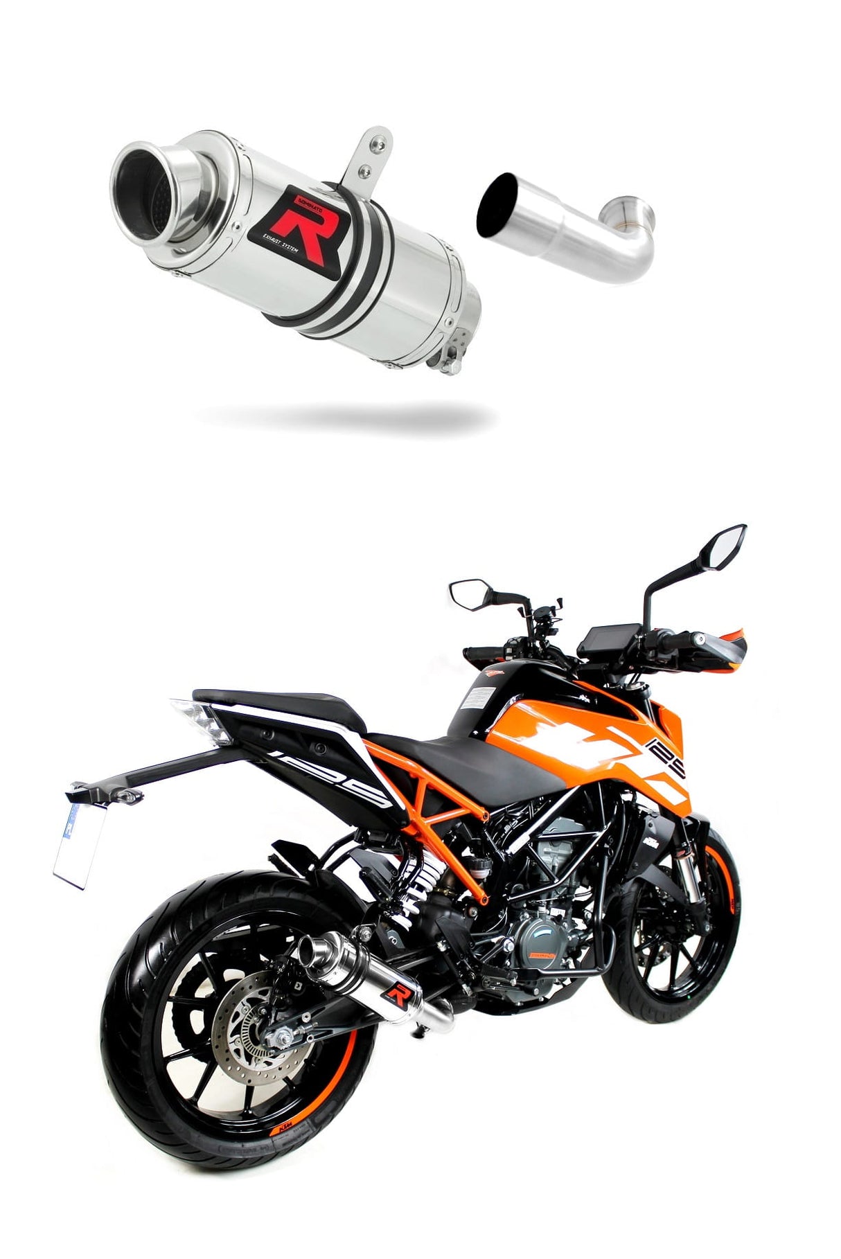 KTM 250 Duke 2017 - 2020 Exhaust Silencer Muffler GP1 + dB killer medium 20 m.